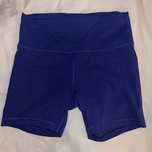 Dark Blue Lululemon Align Biker shorts